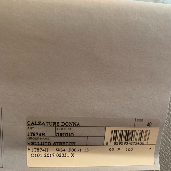 Prada Calzature Donna Velvet Velluto Stretch Bootie - Picture 8 of 11